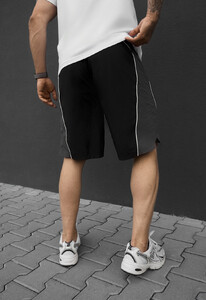 Фото - Мужские базовые пляжные шорты Staff nom black & gray reflective - Men box