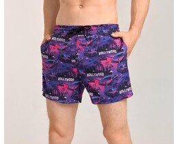 Фото - Чоловічі шорти для плавання Slavni Swimming Pool Print Hollywood - Men box
