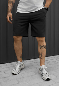 Фото - Мужские удобные трикотажные шорты Staff dje dark gray logo - Men box