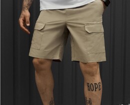 Фото - Чоловічі шорти Staff cargo kr olive з 5-ма кишенями - Men box