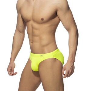 Фото - Плавки молодежные Sport Line с пуш-ап. Цвет: желтый - Men box