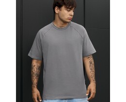 Фото - Мужская однотонная хлопковая футболка Staff gray - Men box