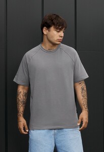 Фото - Мужская однотонная хлопковая футболка Staff gray - Men box