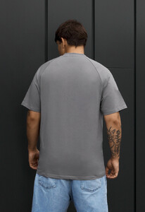 Фото - Мужская однотонная хлопковая футболка Staff gray - Men box