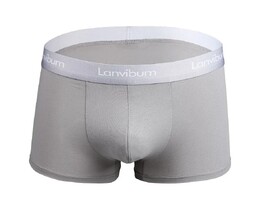 Фото - Чоловічі труси боксери LanviBum сірого кольору - Men box