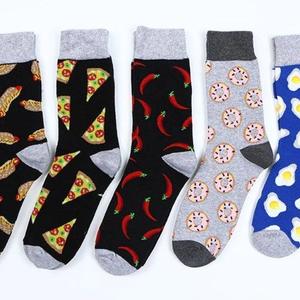 Фото - Черные мужские носки с хот-догами от Friendly Socks - Men box