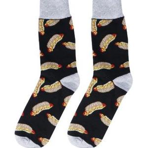 Фото - Черные мужские носки с хот-догами от Friendly Socks - Men box