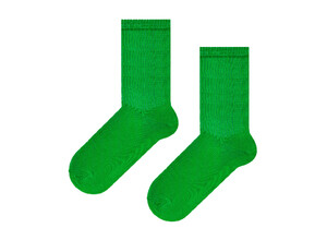 Фото - Носки высокие SOX с резинкой по всей длине зеленого цвета - Men box