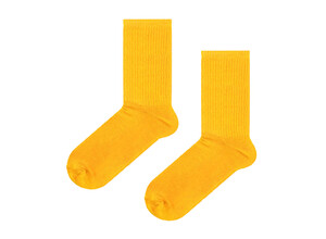 Фото - Високі шкарпетки SOX бавовняні однотонні. Колір: жовтий - Men box