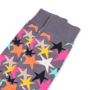 Фото - Високі шкарпетки Friendly Socks "Зіркопад" сірого кольору - Men box