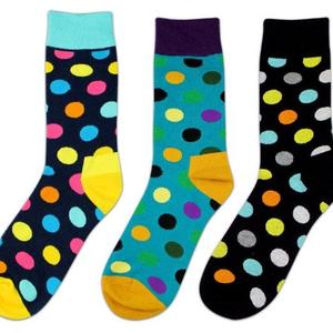 Фото - Шкарпетки бренду Friendly Socks блакитні з жовтими п'ятами - Men box