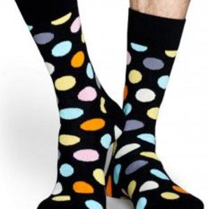 Фото - Мужские носки черного цвета в разноцветный горох Friendly Socks - Men box