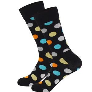 Фото - Мужские носки черного цвета в разноцветный горох Friendly Socks - Men box