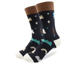 Фото - Мужские носки черного цвета на зимнюю тематику от Friendly Socks - Men box