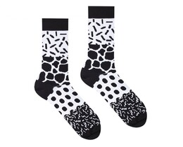 Фото - Шкарпетки довгі Sammy Icon бавовняні Kotto чорно-білі - Men box