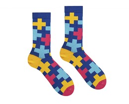 Фото - Высокие носки унисекс Sammy Icon Cross Berries разноцветные - Men box