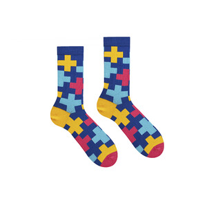 Фото - Высокие носки унисекс Sammy Icon Cross Berries разноцветные - Men box