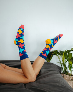 Фото - Высокие носки унисекс Sammy Icon Cross Berries разноцветные - Men box