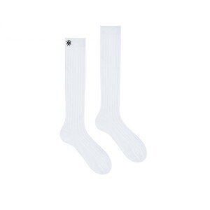 Фото - Жіночі високі шкарпетки Sammy Icon White Knee білого кольору - Men box