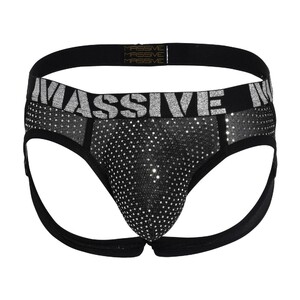 Фото - Джоки Andrew Christian с блестками Massive Disco черные - Men box