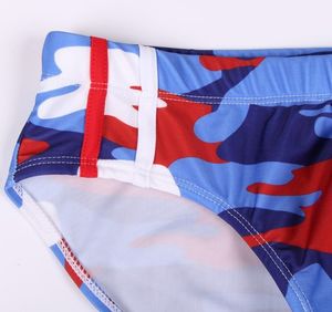 Фото - Купальні бріфи Sport Line сині з камуфляжним принтом - Men box