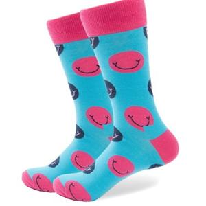 Фото - Шкарпетки Friendly Socks бірюзового кольору з принтом Smile - Men box