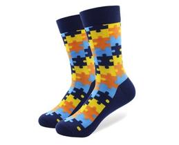 Фото - Мужские носки "Пазл" темно-синие от Friendly Socks - Men box