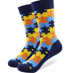 Фото - Мужские носки "Пазл" темно-синие от Friendly Socks - Men box