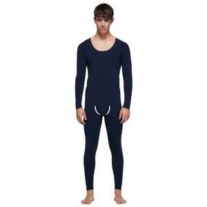 Фото - Комплект термобелья Seobean (кальсоны + кофта) темно-синий - Men box
