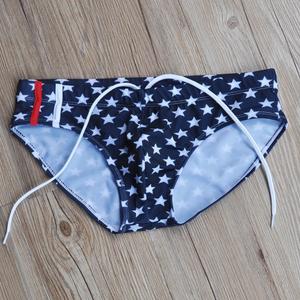 Фото - Мужские плавки брифы Sport Line темно-синие в звездочку - Men box