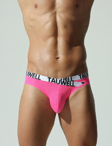 Фото - Сексуальные мужские брифы Tauwell Cross Waist Brief розовые - Men box