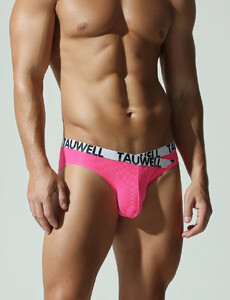 Фото - Сексуальные мужские брифы Tauwell Cross Waist Brief розовые - Men box