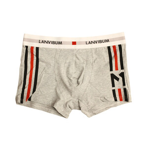 Фото - Труси-боксери для чоловіків Lanvibum повсякденні сірого кольору - Men box