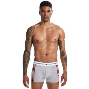 Фото - Труси-боксери для чоловіків Lanvibum повсякденні сірого кольору - Men box