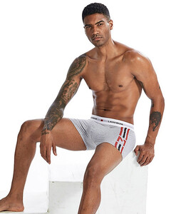 Фото - Труси-боксери для чоловіків Lanvibum повсякденні сірого кольору - Men box