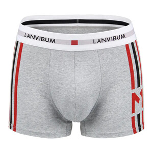 Фото - Труси-боксери для чоловіків Lanvibum повсякденні сірого кольору - Men box
