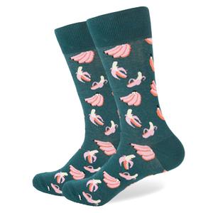 Фото - Мужские носки с бананами зеленого цвета  от Friendly Socks - Men box