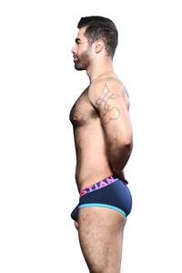 Фото - Брифы Andrew Christian CoolFlex темно-синие с ярким поясом - Men box