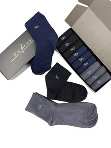 Фото - Набор мужских носков DARK DUCK в коробке (9 пар) - Men box