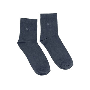 Фото - Високі шкарпетки DARK DUCK бавовняні темно-сірого кольору - Men box