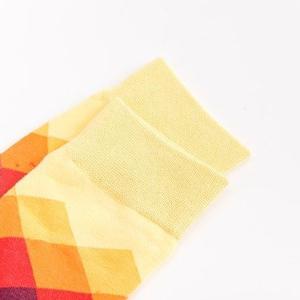 Фото - Высокие носки Friendly Socks серые с цветными ромбами - Men box