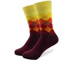 Фото - Бордовые высокие мужские носки Friendly Socks - Men box