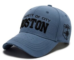 Фото - Бейсболка от Narason темно-синяя с логотипом Boston - Men box