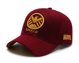 Фото - Бейсболка Narason бордового цвета с логотипом S.H.I.E.L.D - Men box