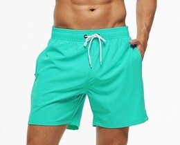 Фото - Плавательные шорты от бренда Escatch бирюзового цвета - Men box
