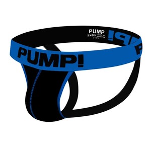 Фото - Джоки от бренда Pump черного цвета с синей резинкой - Men box
