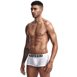 Фото - Мужские трусы боксеры от бренда Addtexod белого цвета - Men box