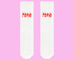 Фото - Белые носки SOX с надписью "Горю" - Men box