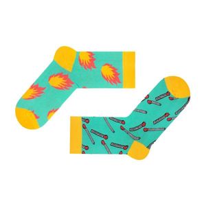 Фото - Мужские разнопаровые носки  "Спички-огонь" ТМ SOX - Men box