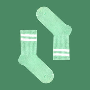 Фото - Шкарпетки SOX м'ятного кольору з білими смужками - Men box